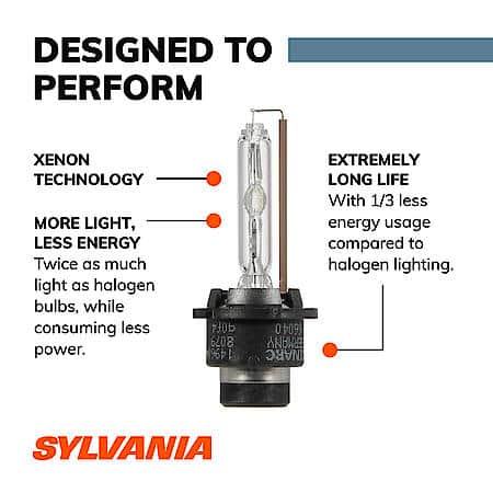 SYLVANIA D2S Basic HID Headlight Bulb, 1 Pack