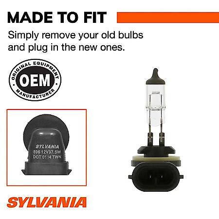 896 Basic: Halogen Fog Bulb, Basic Performance, 1 Pack