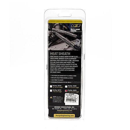Heat Sheath Aluminized Sleeving, 1-1/2 Inches X 36 Inches, Trim To Fit Fireproof