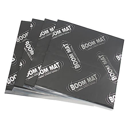 Boom Mat Damping Material, 12-1/2 Inches X 12 Inches, 4 Sheets (4 Square Feet)