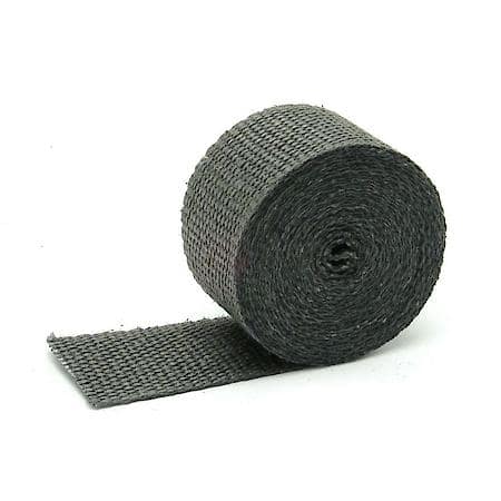 Black Glass Fiber Exhaust Wrap, 2 Inches X 15 Feet, Up To 1200 Deg. Direct