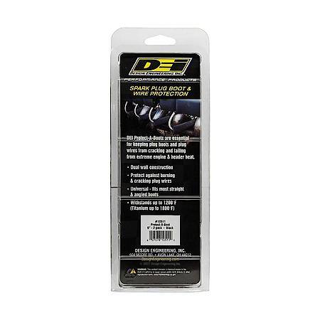 Protect-A-Boot, 6 Inches, Black, 2-Pack, Glass Fiber, Protects Up To 1200 Deg.
