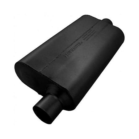 50 Delta Flow Muffler - 2.50 Offset In - 2.50 Center Out - Moderate Sound