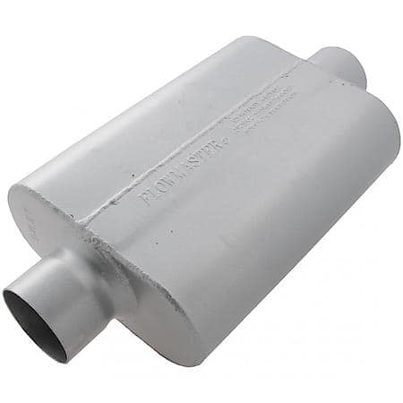 40 Delta Flow Muffler - 3.00 Center In - 3.00 Center Out - Aggressive Sound