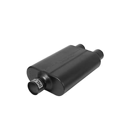 40 Delta Flow Muffler - 2.50 Center In - 2.50 Dual Out - Aggressive Sound
