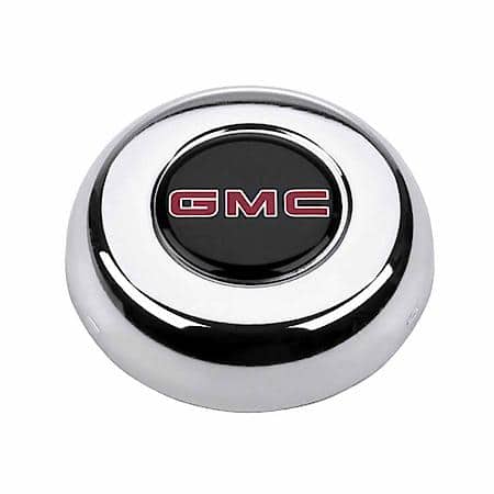 Adhesive/ Snap-On Type, Chrome Plated Steel, With Gmc Truck Emblem