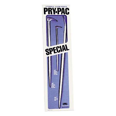 Pry Bar Set 3Pc 2 Rolling Head 1 Jimmy Bar