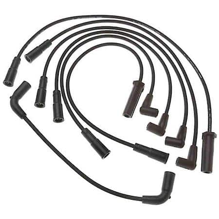 Spark Plug Wire Set: Fiberglass Reinforced Latex Graphite Core