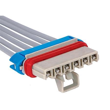 6-Way Female Gray Multi-Purpose Pigtail