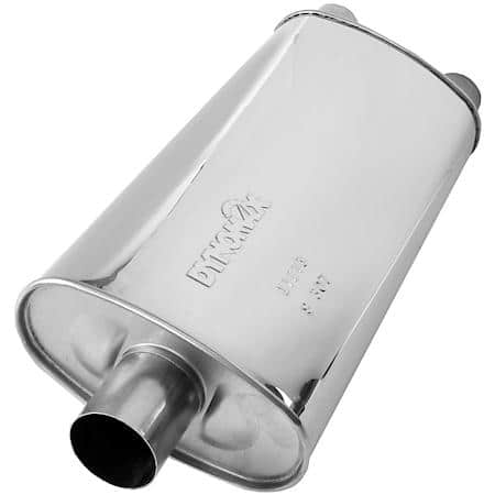 Ultra Flo Exhaust Muffler 3 Inch Inlet ID 2.5 Inch Outlet ID