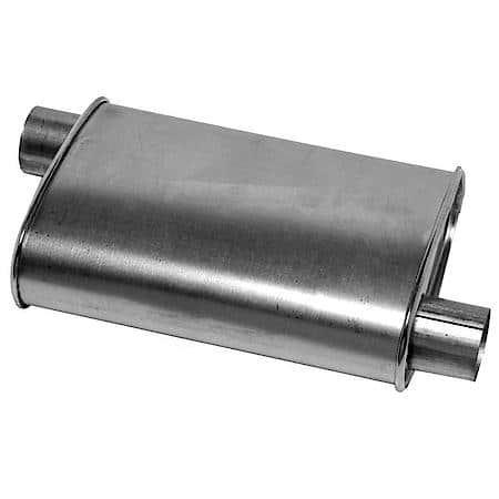 Muffler Deep Performance Tone Inlet 2 Pipe Connection Offset Outlet 2 Offset