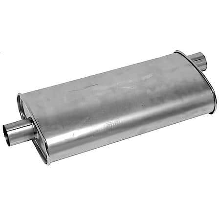 Muffler Deep Performance Tone Inlet 2.5 Pipe Connection Center Outlet 2.5 Offset