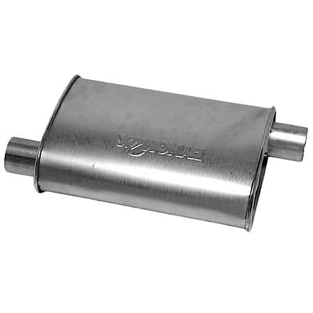 Super Turbo Exhaust Muffler 2.25 Inch Inlet ID 2.25 Inch Outlet ID