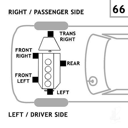 Engine Mount Front Right, Front Right Lower