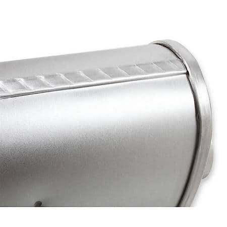 Raptor Turbo Muffler, 2.25in Offset Inlet 2.25in Center Outlet, Non-Reversible, Mild Sound