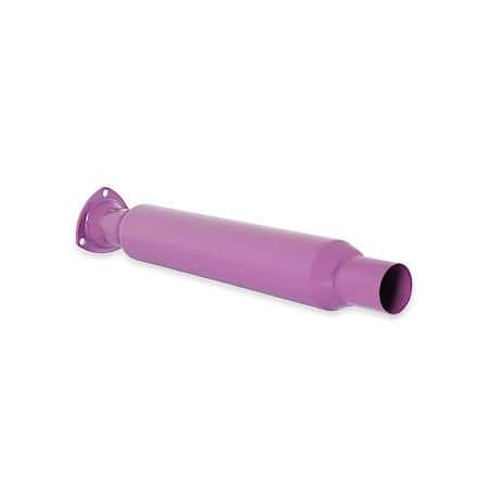 3-Hole Header Muffler, 3" Inlet, 2.250" Outlet, Muffler Body Length 18"