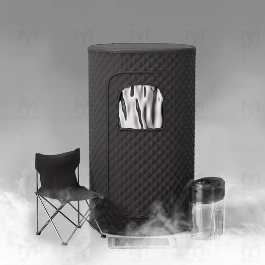 One Person Sit Down Sweat Sauna Portable 4 Liters Herbal Steam Generator Tentsauna Interior