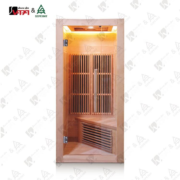 Mini 1-3 Person Hemlock Infrared Sauna Indoor Sauna Rooms Full Spectrum Sauna