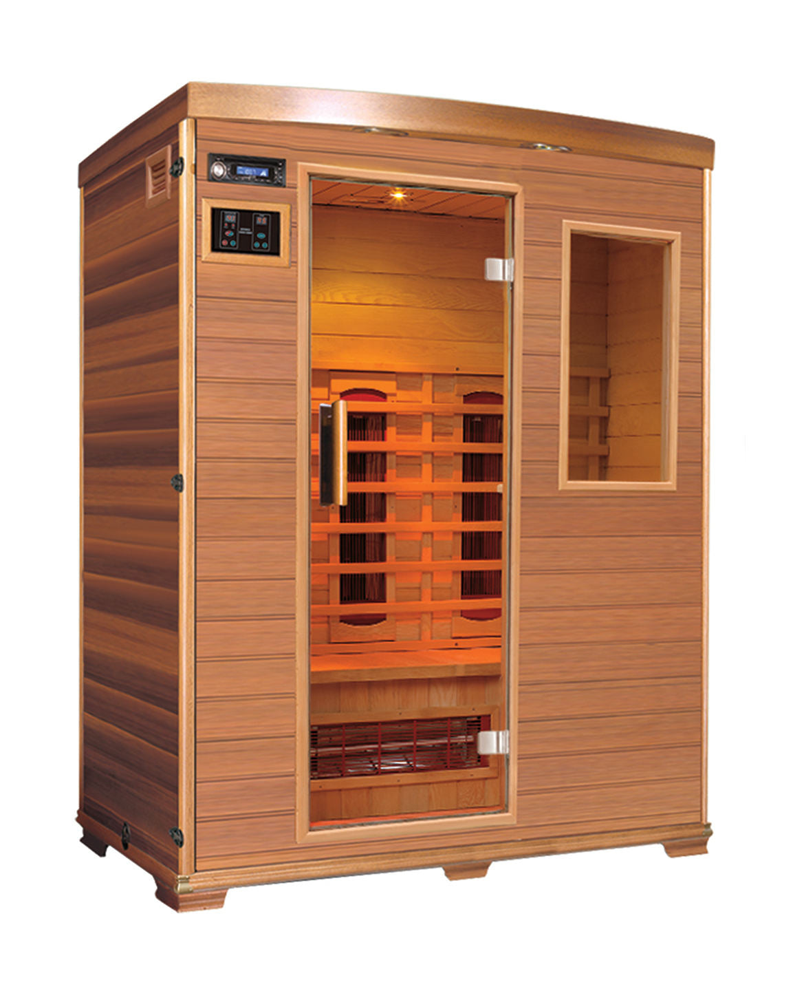 Solid Wood Sauna Room Outdoor Luxury Infrared Sauna Cabinet Infrared Sauna House Heater