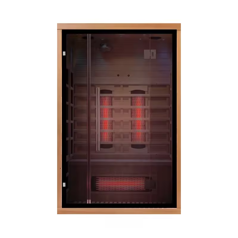 2025 Infrared Heater Far Infra Red Low EMF Home 2 Person Wood Indoor Dry Sauna
