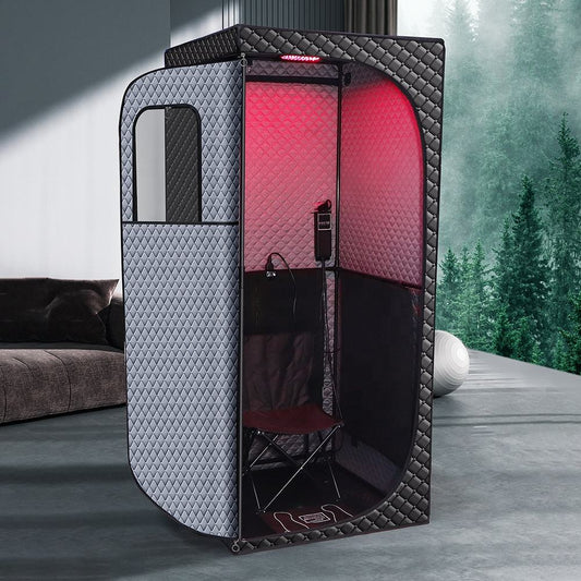 Indoor Portable Far Infrared Sauna Tent Dry Steam Sauna Tent Single Infrared Folding Dry Wet Sauna at Home