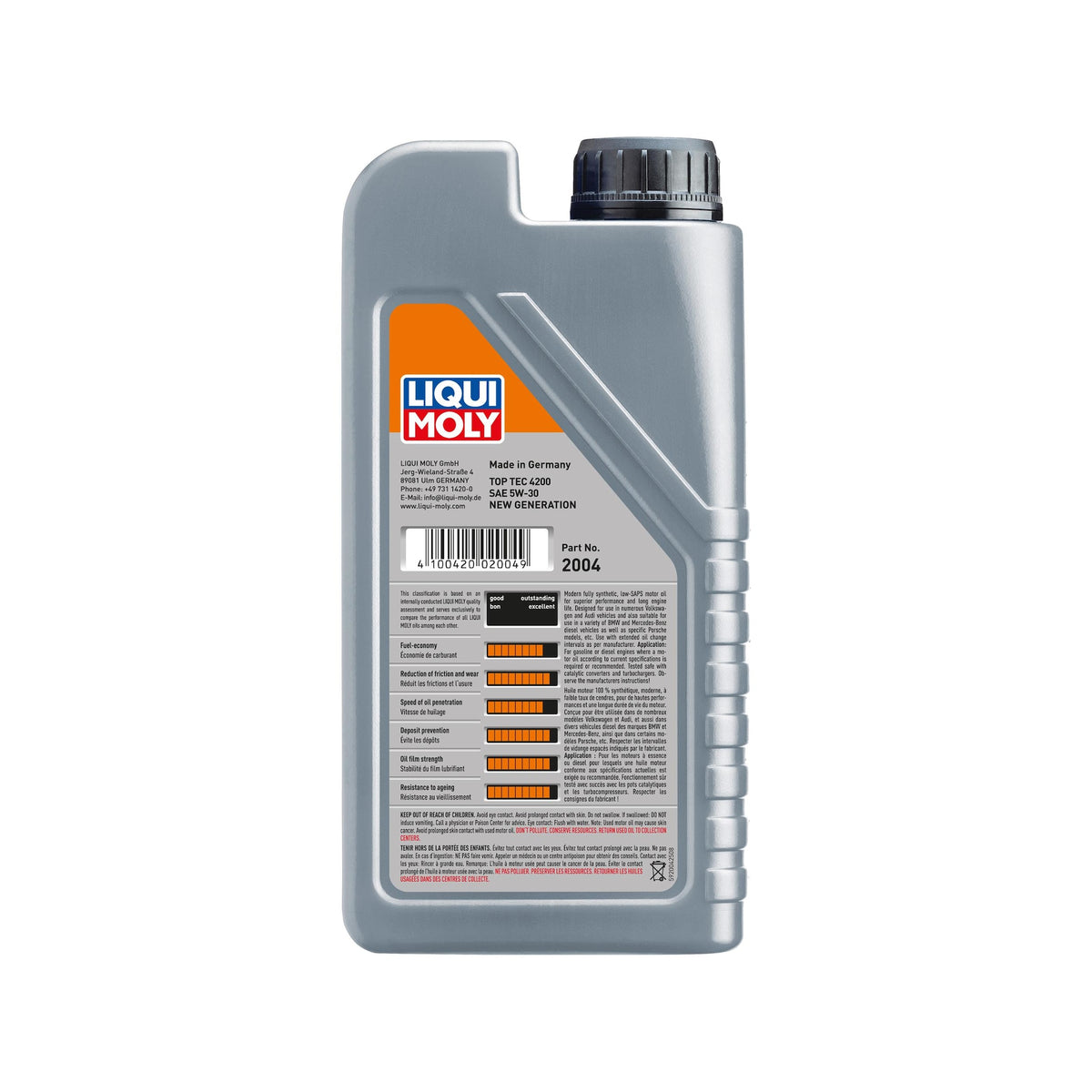 LIQUI MOLY Full Synthetic 5W-30 Motor Oil 1 Liter 2004