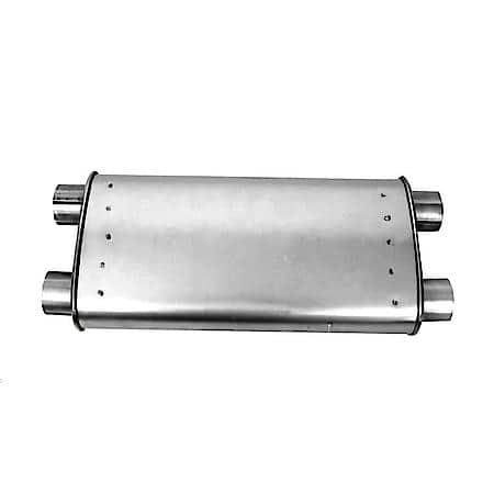 Muffler Deep Performance Tone Inlet 2.5 Pipe Connection Offset Outlet 2.5 Offset