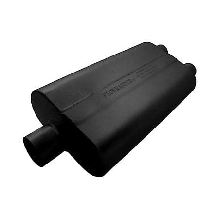 50 Delta Flow Muffler - 2.50 Center In - 2.00 Dual Out - Moderate Sound