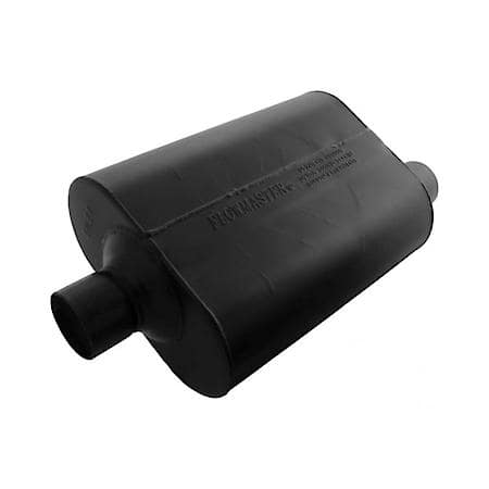 Super 40 Muffler - 2.50 Center In - 2.50 Offset Out - Aggressive Sound