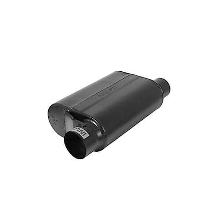 Alcohol Race Muffler - 3.50 Offset In - 3.00 Same Side Out - Aggressive Sound