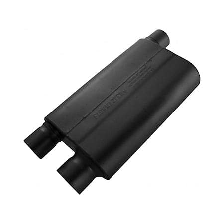 80 Series Muffler - 3.00 Offset In - 2.50 Dual Out - Aggressive Sound