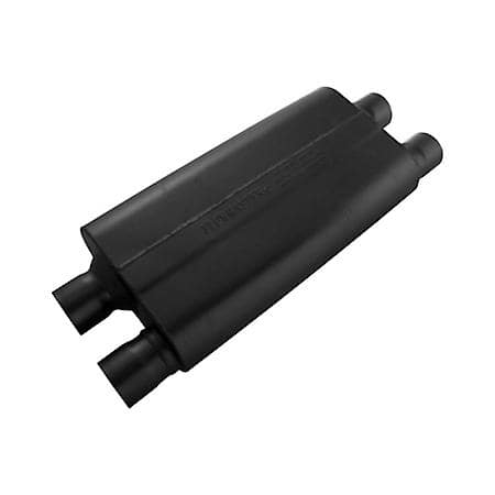 80 Series Muffler - 2.50 Dual In - 2.50 Dual Out - Aggressive Sound