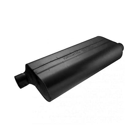 70 Series Muffler - 2.50 Offset In - 2.50 Offset Out - Mild Sound