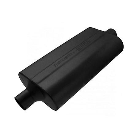 50 Delta Flow Muffler - 2.25 Center In - 2.25 Center Out - Moderate Sound