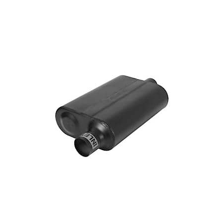 40 Delta Flow Muffler - 2.25 Offset In - 2.25 Center Out - Aggressive Sound