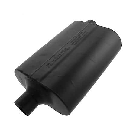 60 Delta Flow Muffler - 2.25 Center In - 2.25 Offset Out - Mild Sound