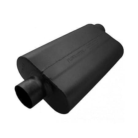 50 Delta Flow Muffler - 3.00 Center In - 3.00 Offset Out - Moderate Sound
