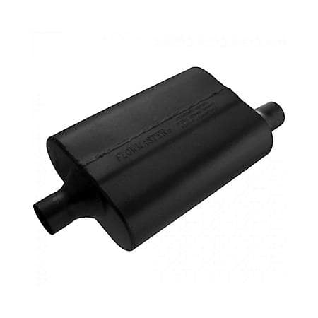 40 Delta Flow Muffler - 2.00 Center In - 2.00 Offset Out - Aggressive Sound