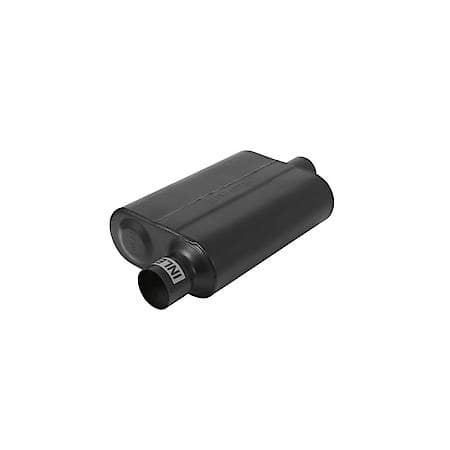 40 Delta Muffler 409S - 2.50 Offset In - 2.50 Center Out - Aggressive Sound