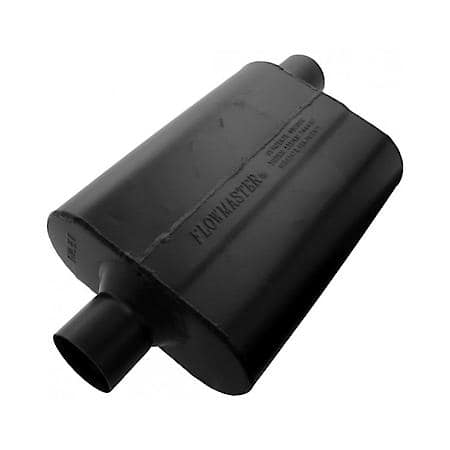 Super 44 Muffler - 2.50 Center In - 2.50 Offset Out - Aggressive Sound