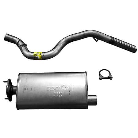 Super Turbo Exhaust System Kit Muffler, Tail Pipe, Clamp