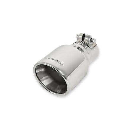 Exhaust Tip - 4.00 In. Rolled Angle Polished Ss Fits 2.50 In. Tubing - Clamp On