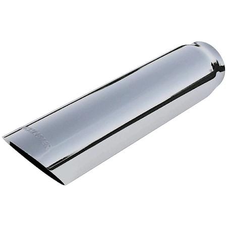 Exhaust Tip - 3.00 In. Cut Angle Polished Ss Fits 2.50 In. Tubing - Weld On