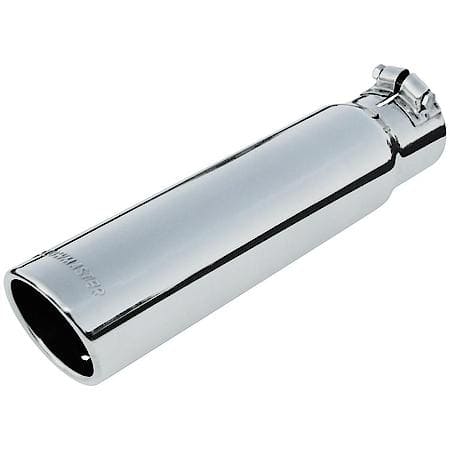 Exhaust Tip - 3.00 In. Rolled Angle Polished Ss Fits 2.50 In. Tubing - Clamp On