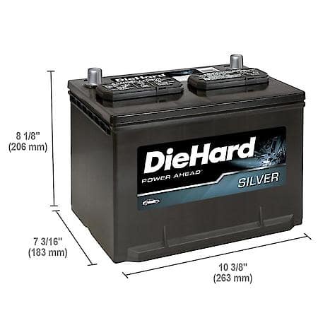Battery : 36R Group Size, 650 CCA, 813 CA, 130 Minute Reserve Capacity
