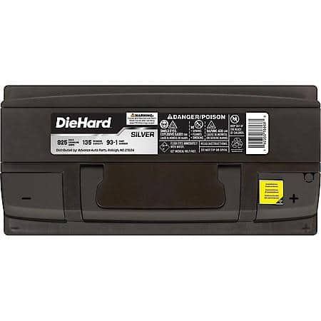 Battery : T8 Group Size, 825 CCA, 1000 CA, 135 Minute Reserve Capacity