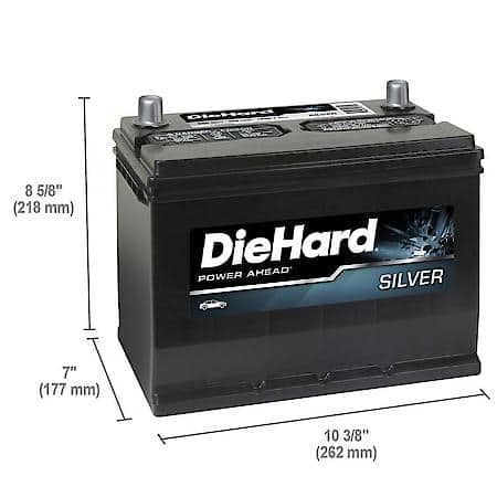 Battery: 124R Group Size, 600 CCA, 750 CA, 100 Minute Reserve Capacity