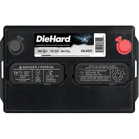 Battery : 34 Group Size, 700 CCA, 875 CA, 115 Minute Reserve Capacity