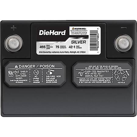 Battery : 42 Group Size, 495 CCA, 620 CA, 75 Minute Reserve Capacity