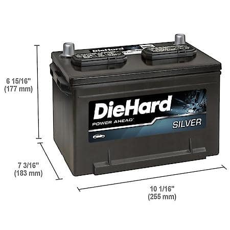 Battery : 58 Group Size, 550 CCA, 665 CA, 80 Minute Reserve Capacity